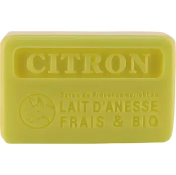 Koupelová kosmetika La Savonnette Marseillaise Marseillské mýdlo s oslím mlékem Citrón 100 g