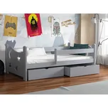 Dětská postel s úložným prostorem Stars Barva dřeva: Šedá, Rozměry: 90x200