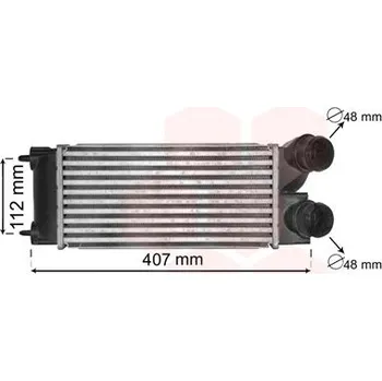 Chladič motoru Chladič turba VAN WEZEL 40004332