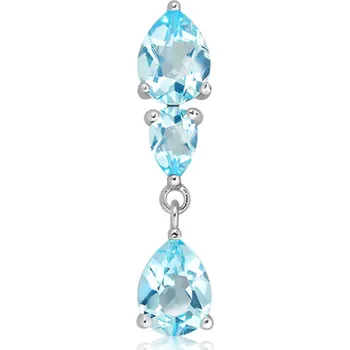 Přívěsek Cloud Blue Topaz - stříbrný přívěsek s modrými topazy