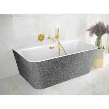 Vana Volně stojící vana VARYA Glam - grafitová, GLAM 03 - grafitová, 170 × 80 cm VANVARYA170WG3 + slevový kód, + prodloužená záruka