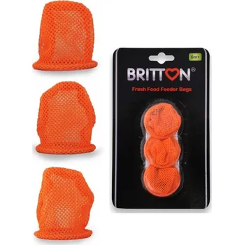 BRITTON náhradní krmící síťky 3 ks oranžové