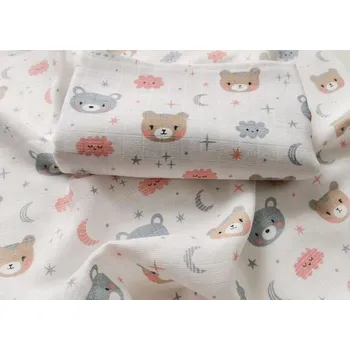 Plena PREM PLENA bavlněná tisk 70x70cm 5 kusů - MEDVÍDCI barevné