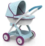 SMOBY 254147 Hluboký kočárek pro panenky do 42cm FROZEN Pram, 18m+ modrý