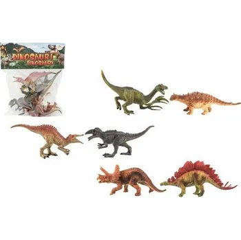 Figurka TEDDIES Dinosaurus plast 15-16cm 6ks v sáčku