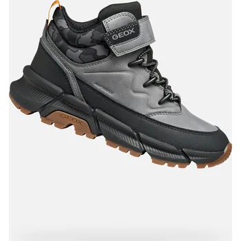 Dámská móda Světle šedá chlapecká kotníková obuv Geox Flexyper Plus - Kluci GEOX černá | šedá 3417692