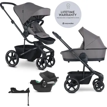 Kočárek EASYWALKER Kočárek Harvey5 2v1 Pebble Grey LITE RWS+CYBEX Aton B2 i-Size+základna