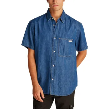 Pánská košile Calvin Klein Jeans džínová košile Calvin Klein světle modrá 3458858