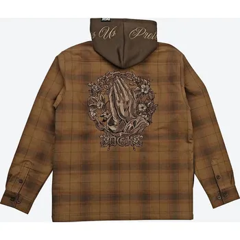 DGK košile - In Chains Flannel Shacket Brown (SHACKET BROWN)