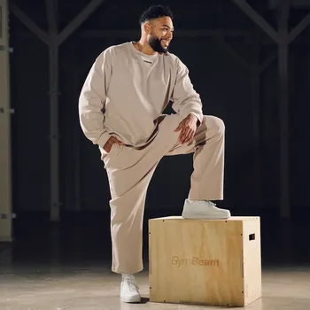 Pánská mikina GymBeam Aura Jumper Grey XL