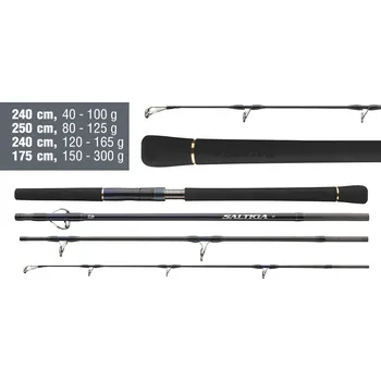 Rybářský prut Přívlačový prut Daiwa Saltiga Air Portable 2026 - 2,4 m, 120 - 165 g