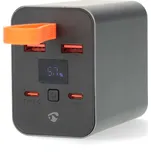 Nedis Powerbanka | 30000 mAh | 1.5 / 2.0 / 3.0 / 5.0 A | Počet výstupů: 4 | Výstupní připojení: 2x USB-A / 2x USB-C™ | Vstupní připojení: 1x USB-C™ | PD3.0 100W / QC3.0 | Li-Pol | Displej