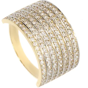 Prsten Zlatnictví Helios Zlatý zářivý prsten se zirkony