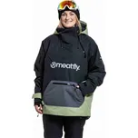 Meatfly unisex SNB & SKI bunda Maddie Black / Olive Light | Černá | Velikost M