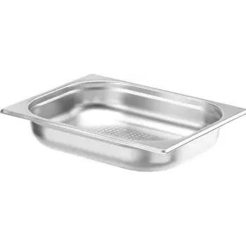 Plech na pečení KITCHEN LINE perforovaný nerezový hrnec GN 1/2 hluboký 6,5 cm | HENDI 807323