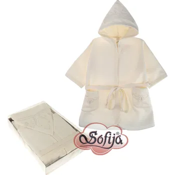 Dámský župan SOFIJA Luxusní župan ROYAL ECRU termofroté smetanový vel. 110cm (4r)