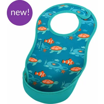 Bryndák BIBETTA Neoprenový bryndák UltraBib MODRÝ Tropické rybky