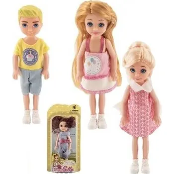 Panenka TEDDIES Panenka/Panáček kloubová plast 14cm 4 druhy