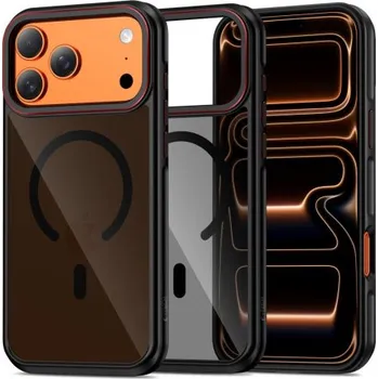 Pouzdro na mobilní telefon Tech-Protect | Tech-Protect MagHybrid MagSafe kryt na iPhone 17 Pro Max, černý / červený