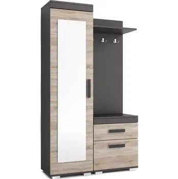 Předsíňová stěna Předsíňová stěna Ps24, levá, dub craft / bílá