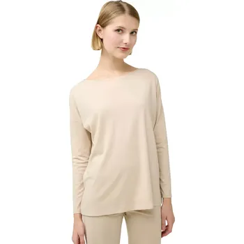 Dámské tričko Dámský stylový top s dlouhými rukávy Vamp 23159 beige soleil velikost S