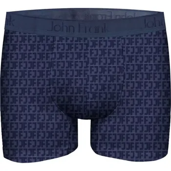 Boxerky Pánské mikromodalové boxerky s potiskem John Frank JFBJACQ22 tmavě modrá velikost XL