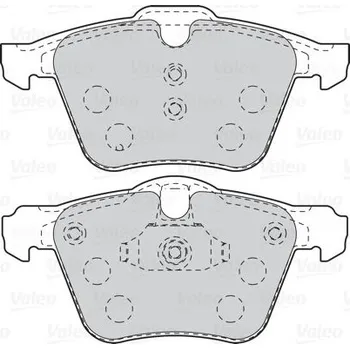 Brzdová destička Sada brzdových destiček, kotoučová brzda VALEO 302106