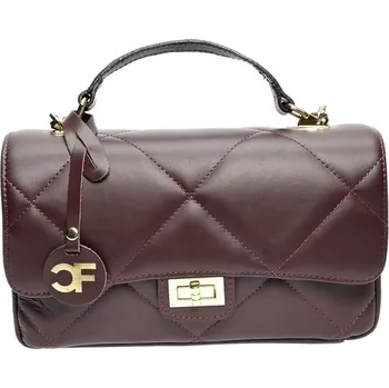 Kabelka Carla Ferreri Dámská kožená crossbody kabelka CF2211 Vino + 2 měsíce na vrácení zboží