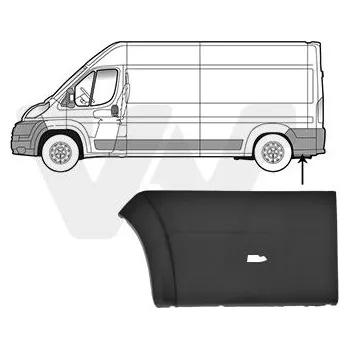 Lišta karosérie Ozdobná / ochranná lišta, boční stěna VAN WEZEL 0983419