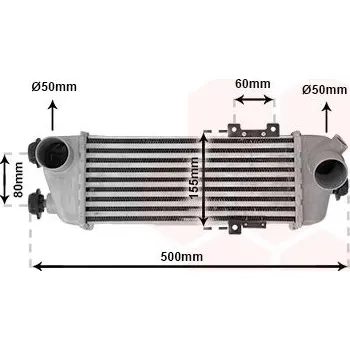 Chladič motoru Chladič turba VAN WEZEL 82004227