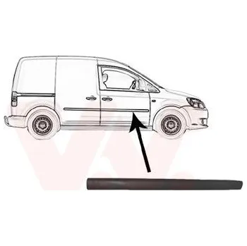 Lišta karosérie Ozdobná / ochranná lišta, dveře VAN WEZEL 5867404