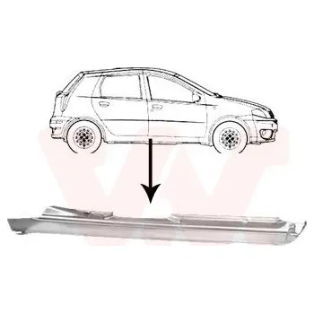 Prah karosérie Nástupní panel VAN WEZEL 1620104