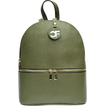 Městský batoh Carla Ferreri Dámský kožený batoh CF1778 Verde + 2 měsíce na vrácení zboží