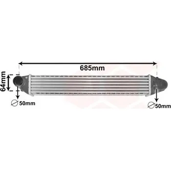 Chladič motoru Chladič turba VAN WEZEL 58004248