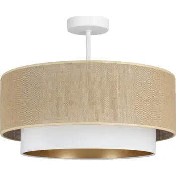 Přisazený lustr SARTA 1xE27/60W/230V bílá/juta