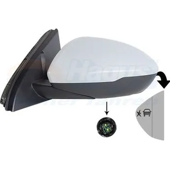 Auto zrcátko Vnější zpětné zrcátko VAN WEZEL 3854827