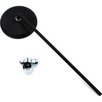 Zrcátko pro motocykl Zrcátko Bumm matně černé 110 mm s objímkou 22 mm pro Zündapp, Kreidler, Hercules, Miele, DKW, NSU, Horex, Puch, Gritzner MG00000125