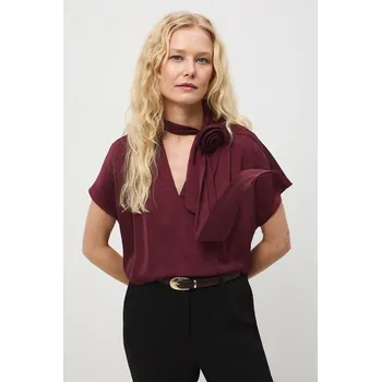 Dámská halenka Halenka Medicine dámská, vínová barva, hladká RW25-BKDC00 83X, vel. XS