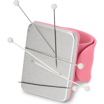 Nástroj na niť a příze 704406 - Tchibo - Jehelníček na ruku - barva: růžová