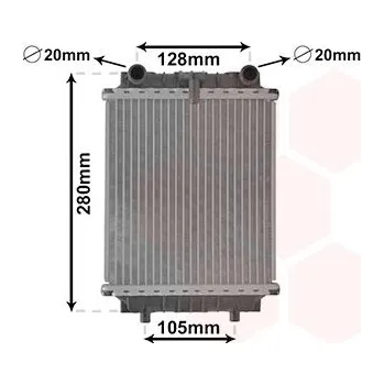 Chladič motoru Chladič, chlazení motoru VAN WEZEL 03002415