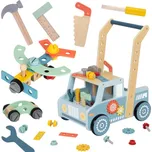 Tooky Toy Multifunkční dětské Montessori chodítko se stavebnicí CAR
