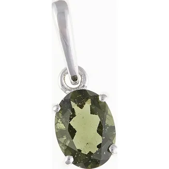 Přívěsek My Moldavite Stříbrný přívěsek s vltavínem 044-14031