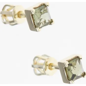 Náušnice My Moldavite Zlaté náušnice s vltavíny 2195-3