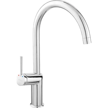 Vodovodní baterie Novaservis Ferro Bateri dřezová stojánková s kulatým ramínkem, chrom, BCU4