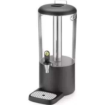 Dávkovač mýdla Dávkovač na džusy, UNIQ, navrhl Robert Bronwasser, 8L, černý, 318x216x(V)532mm | HENDI 425015