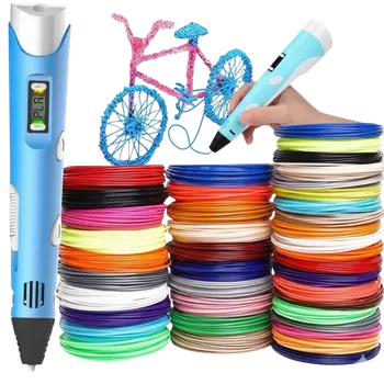 3D pero Kreativní 3D pero pro děti + 200 m barevných náplní