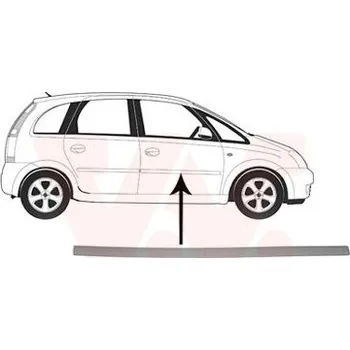 Lišta karosérie Ozdobná / ochranná lišta, dveře VAN WEZEL 3781424