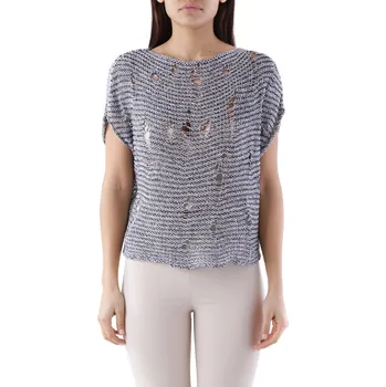 Dámská halenka Cristina Gavioli Maglia s krátkým rukávem Cristina Gavioli černá | bílá | krémová 3458161