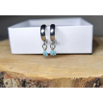 Náušnice Bellakvět Kroužkové náušnice -"Adria" - Miyuki & Ocel