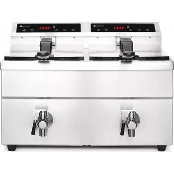 fritéza Dvoukomorová indukční fritéza Kitchen Line 2x8 l | HENDI 215029